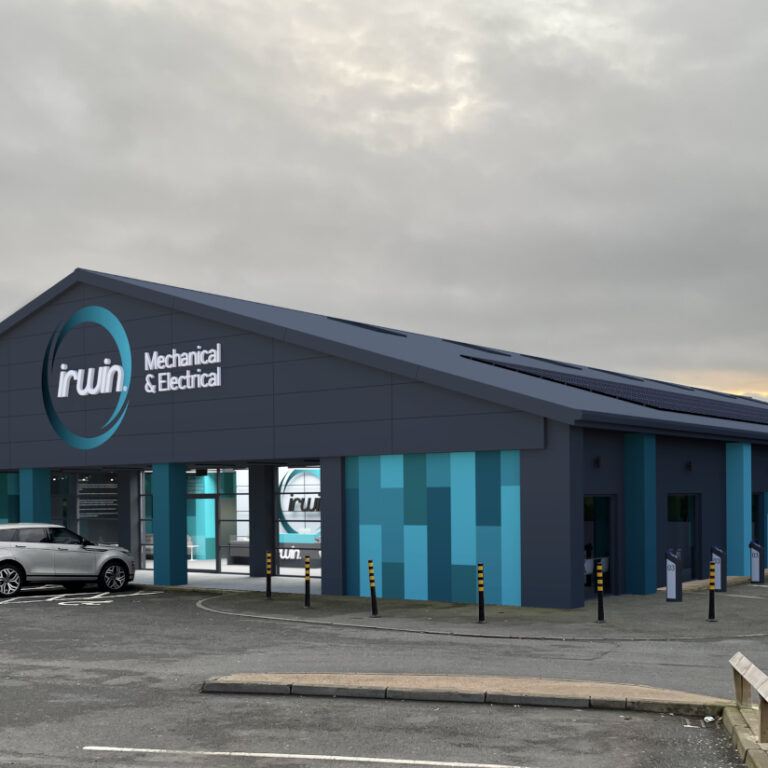 CGI image of Irwin office development, Portadown