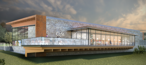 View of Cafe at Downpatrick Petrol Filling Station