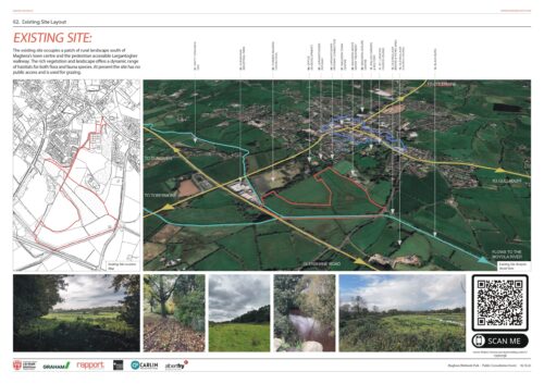 Maghera Wetlands Park Proposal Board 2 showing the existing site