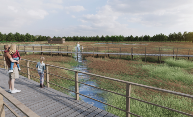 CGI Image of proposed Maghera Wetlands